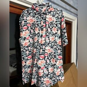 Bad birdie floral golf polo